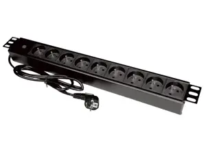 A-LAN PZ09 maitinimo juosta (9 x UTE; 16 A (3680 W); 1,8 m; juoda)