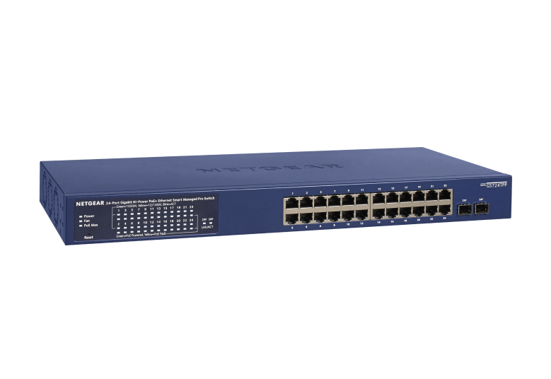 NETGEAR GS724TP-300EUS, Managed, L2/L3/L4, Gigabit Ethernet (10/100/1000), Full duplex, Power over Ethernet (PoE), Rack mounting