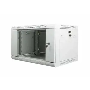 LANBERG WF01-6406-10S "Lanberg" sieninė spinta 19 išardoma plokščia pakuotė 6U/600x450 mm pilka