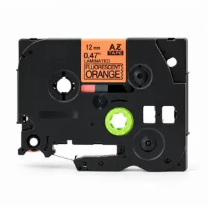 Compatible ribbon Brother TZe-B31 12mm (Black/Fluo Orange)