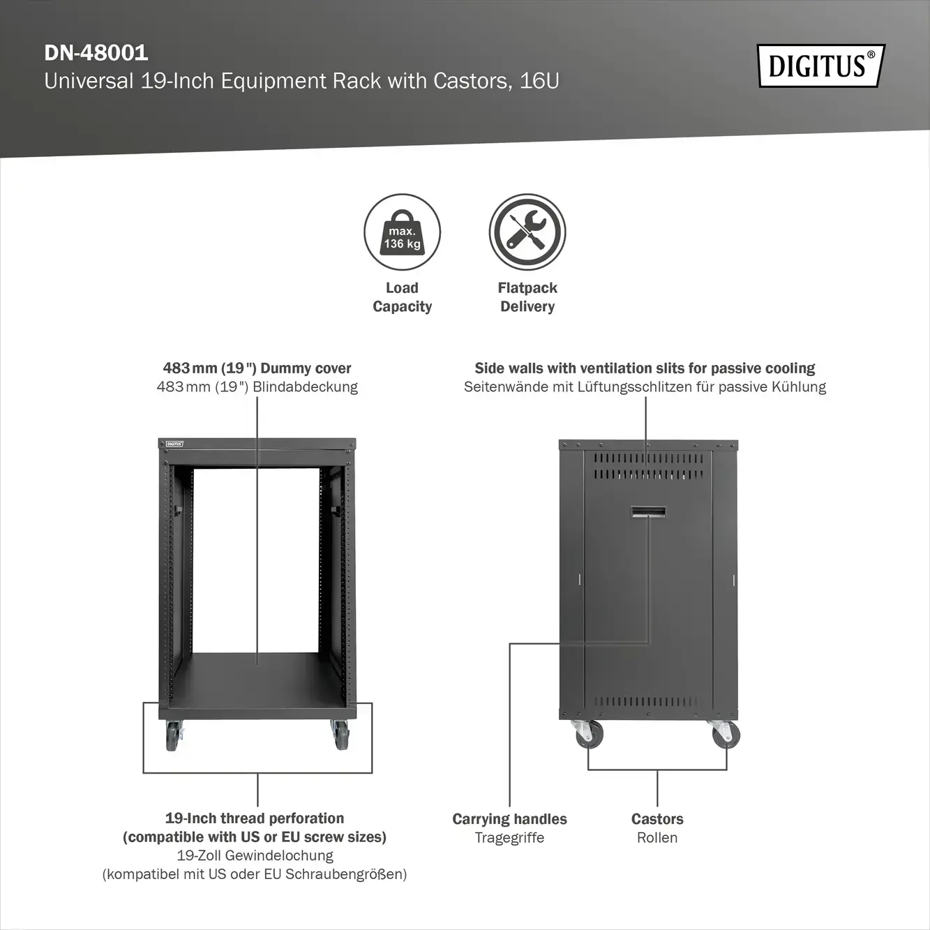 Digitus AVS Rack | DN-48001 | Black