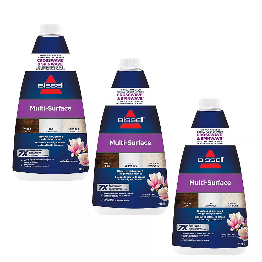 "Bissell MultiSurface" ploviklio trio pakuotė 1000 ml