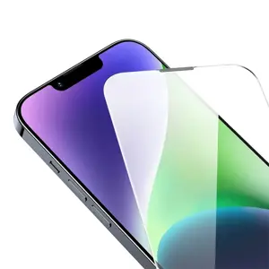 Grūdintas stiklas "Corning", skirtas "iPhone 13 Pro Max/14 Plus" su įmontuotu dulkių filtru