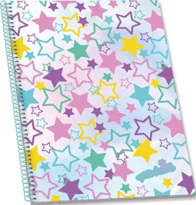 A5 Hard. Sp Bk 80sh Enchanted World Lin