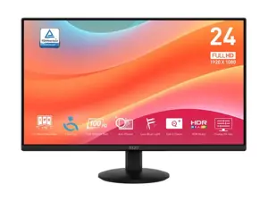 LCD Monitor MSI 23.8" Business Matte Panel IPS 1920x1080 16:9 100Hz 1 ms Tilt Colour Black PROMP242L