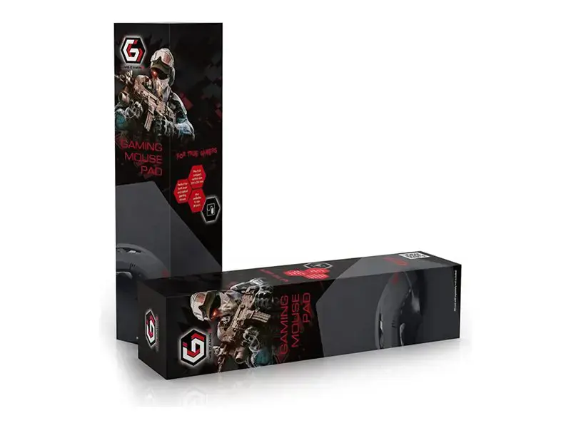 GEMBIRD MP-GAME-M Gembird žaidimų pelės kilimėlis, juodos spalvos, M 250x350 mm dydžio