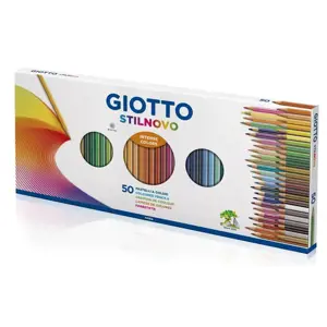 Spalvinimo pieštukai GIOTTO Stilnovo Multicolour 50 vnt.