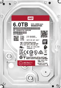 "WD Red Pro" 6 TB SATA 6 Gb/s 256 MB spartinančiosios atminties vidinis 8,9 cm 3,5 colio 24x7 7200 …