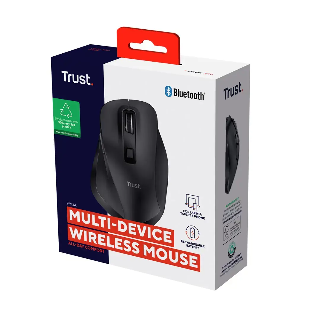 MOUSE USB OPTICAL WRL/FYDA 25708 TRUST
