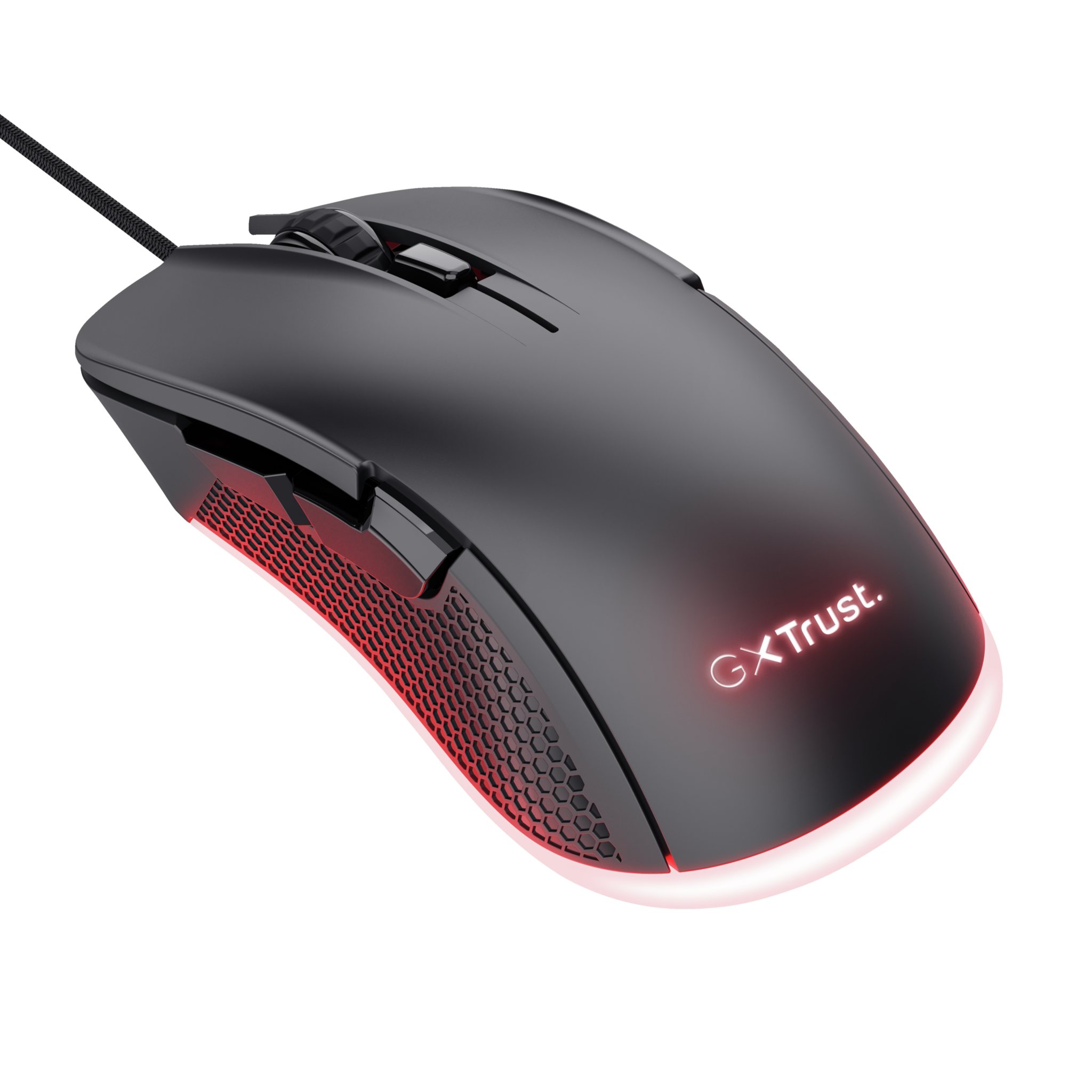 "Trust GXT 922 YBAR", dešinioji ranka, optinis, A tipo USB, 7200 DPI, juodas