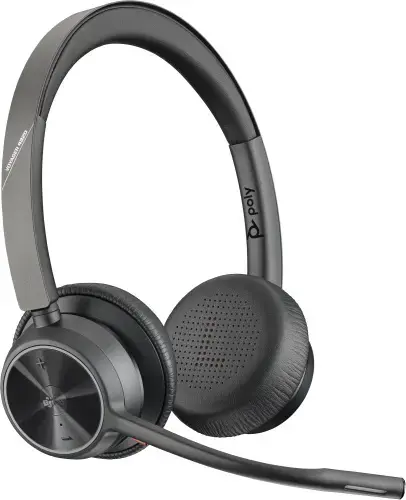POLY Voyager 4320 Microsoft Teams Certified USB-A Headset +BT700 dongle, Wired & Wireless, Office/Call center, 20 - 20000 Hz, 162 g, Headset, Black