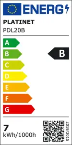 Platinet stalinė lempa PDL20 7W 2in1, juoda (43735)