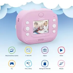 Kids’ camera LAMAX InstaKid2 Play, pink
