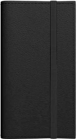 Kalendorius MIDI FLEX Spirex 2026, 100 x 170 mm, PU, juoda