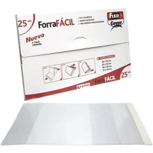 Lipnus knygos viršelis Grafoplas Reguliuojamas atvartas 0,12 mm Skaidrus PVC 25 vienetai (28 x 53 c…