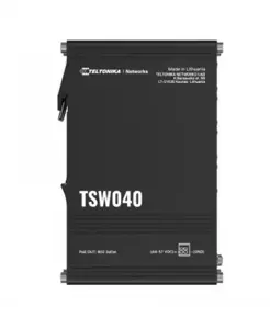 Teltonika Industrial Switch | TSW040 | Unmanaged | DIN rail mountable | 10/100 Mbps (RJ-45) ports q…
