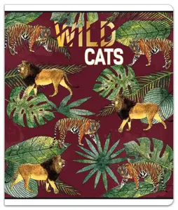 Sąsiuvinis(platus) A5 12lap. 80g WILD CATS linija