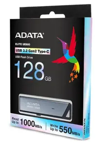 ATMINTIES KAUPIKLIS FLASH USB-C 128GB/SILV AELI-UE800-128G-CSG ADATA