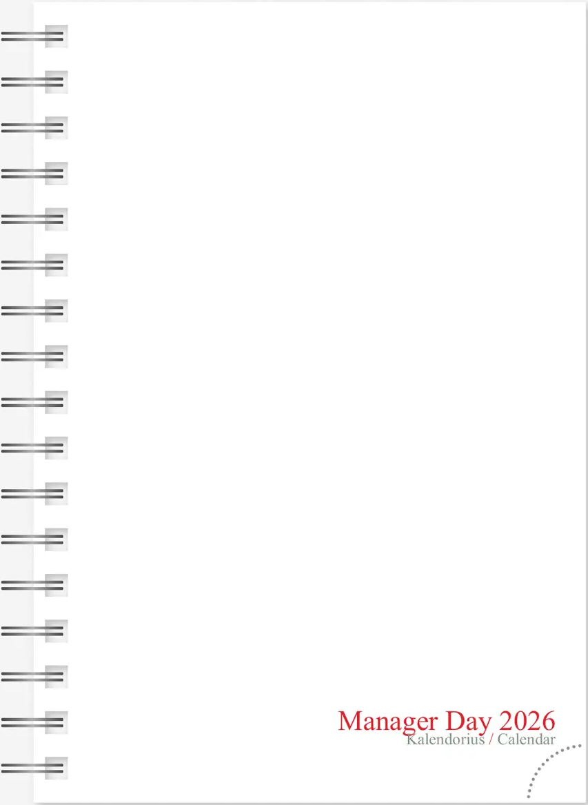Vidaus blokas kalendoriui MANAGER DAY 2026, A5