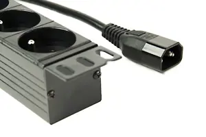 GEMBIRD PDU 8x prancūziškas lizdas 1U 10A 3m C14 kištukas