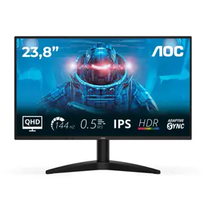 AOC | Q24B36X | 24 " | IPS | QHD | 16:9 | 144 Hz | 4 ms | 2560 x 1440 pixels | 300 cd/m² | HDMI ports quantity 1 | Black