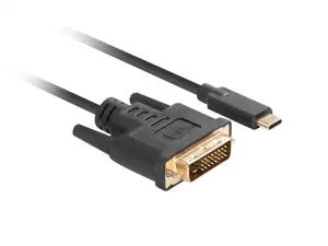 LANBERG kabelis USB-C M ->DVI-D 24+1 M 3 m juodas