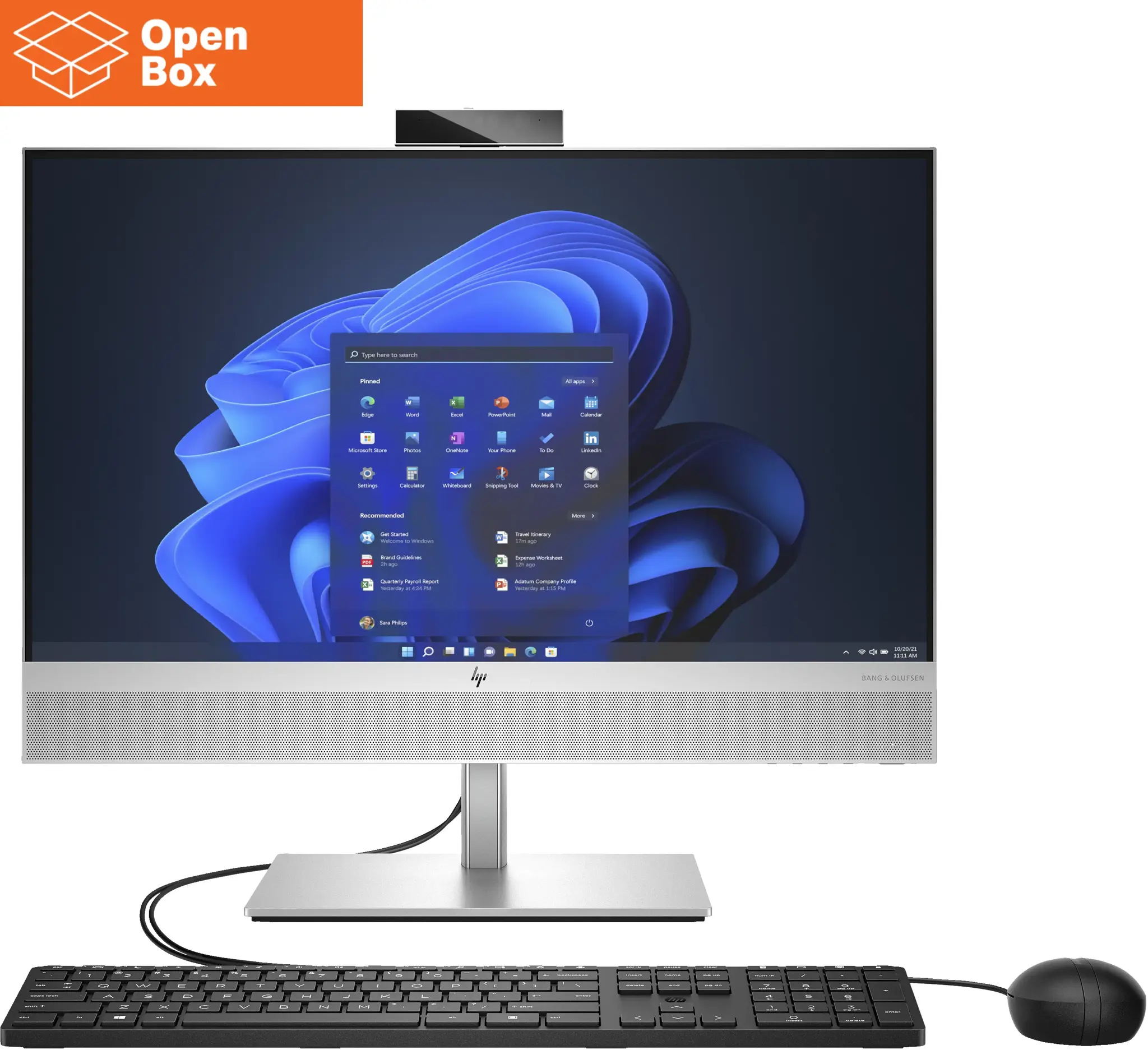 HP Elite 840 G9 AIO All-in-One - OPENBOX - i5-12500, 16GB, 512GB SSD, 23.8 FHD Non-Touch AG, FPR, Height Adjustable, USB Mouse, webcam, speakers, Win 11 Pro Downgrade, 3 years