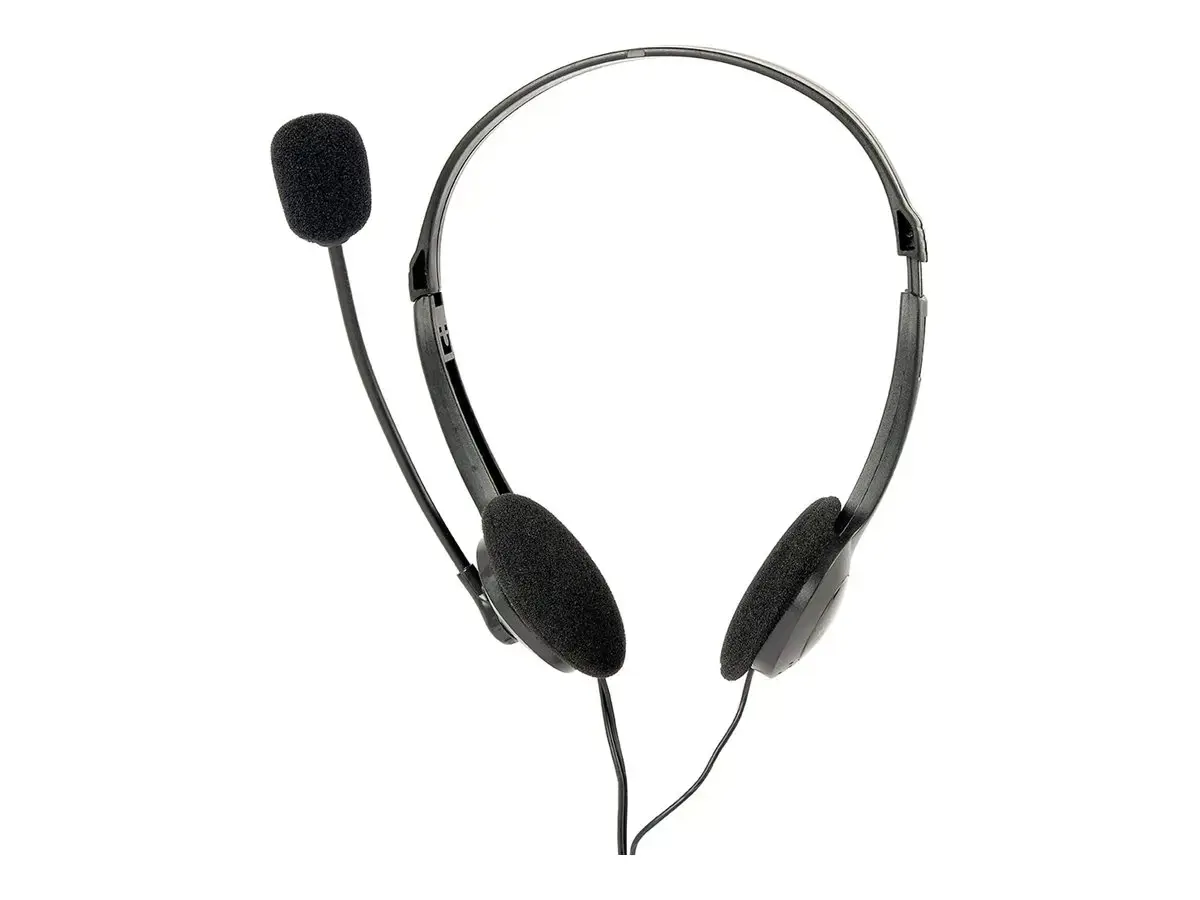 GEMBIRD MHS-123 Gembird mikrofonas ir stereo ausinės MHS-123 su garsumo reguliatoriumi, juodos spalvos