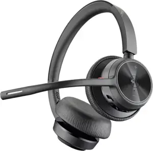 POLY Voyager 4320-M Microsoft Teams Certified Headset +BT700 dongle +Charging Stand, Wireless, Offi…
