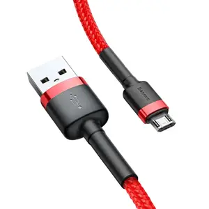 Baseus Cafule Cable Durable Nylon Braided Wire USB | micro USB QC3.0 1.5A 2M red (CAMKLF-C09)