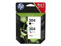 3JB05AE (HP 304 BK/Tri-Color), Kasetė spausdintuvui (HP)