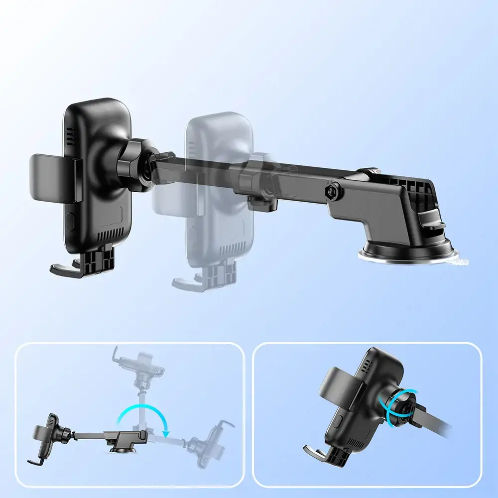 Joyroom car holder with wireless charger 15W for cockpit dashboard black (JR-ZS245)