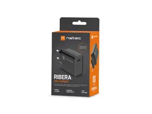 NATEC USB ĮKROVIKLIS RIBERA USB-C 20W PD JUODAS