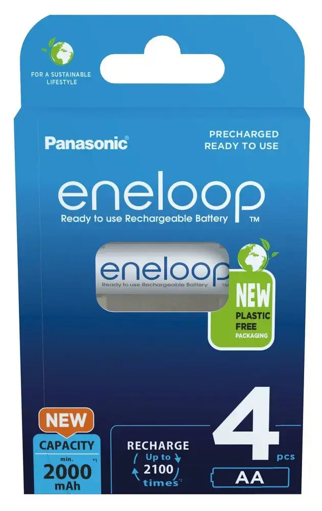 "Panasonic" įkraunamos baterijos ENELOOP BK-3MCDE/4BE AA, 2000 mAh, 4 vnt.