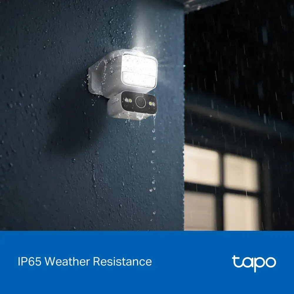 TP-LINK Tapo C710 | Pan/Tilt Security Floodlight Camera | 3 MP | F/2.0 | IP65 | H.264 | microSD up to 512 GB