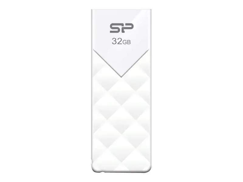"Silicon Power Ultima U03", 32 GB, USB Type-A, 2.0, skaidrių, 13 g, balta