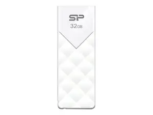 "Silicon Power Ultima U03", 32 GB, USB Type-A, 2.0, skaidrių, 13 g, balta