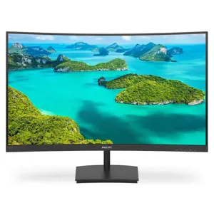 Monitorius PHILIPS 241E1SCA/00 Monitor Philips 241E1SCA/00 23,6 FullHD, VA, HDMI, curved, speakers