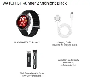 Huawei GT Runner 2 | Sport watch | AMOLED | 1.32" - 466 x 466 pixels | Waterproof | Midnight Black