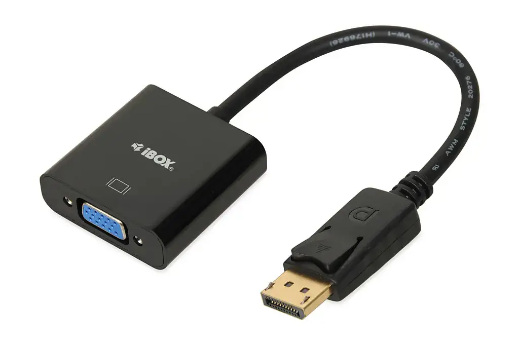 "iBox IADPVGA" ekrano prievado ir VGA kabelio adapteris