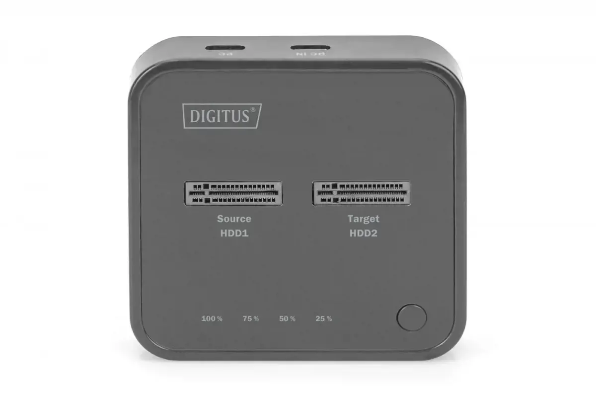 DIGITUS NVMe klonavimo stotis USB3.1 Gen2 Type-C NVMe M.2 SSD korpusas