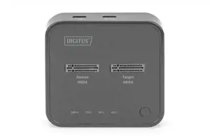 DIGITUS NVMe klonavimo stotis USB3.1 Gen2 Type-C NVMe M.2 SSD korpusas