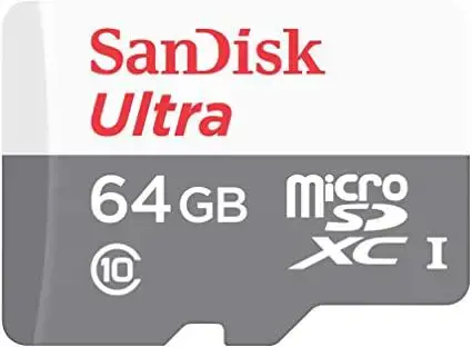 SanDisk Ultra Light microSDHC 64GB 100MB/s 10 klasės; EAN: 619659185077