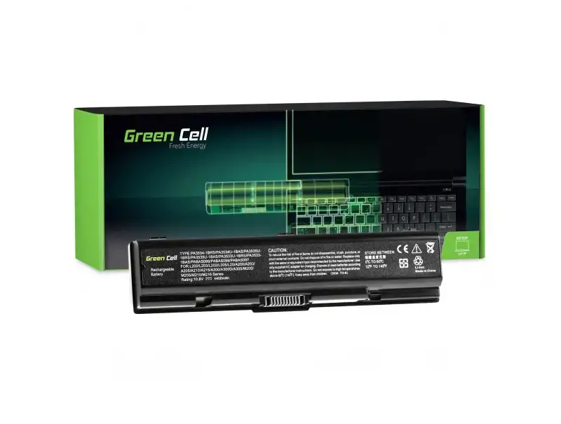 GREENCELL TS01 akumuliatorius su žaliaisiais elementais PA3534U-1BRS, skirtas "Toshiba Satellite A200 A300 A350 L300 L500