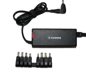 XILENCE Mini universalus nešiojamojo kompiuterio įkroviklis 75W, juodas CE