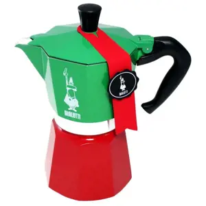 Bialetti 0005323 rankinis kavos virimo aparatas Moka puodelis 0,24 l Žalias, raudonas, baltas