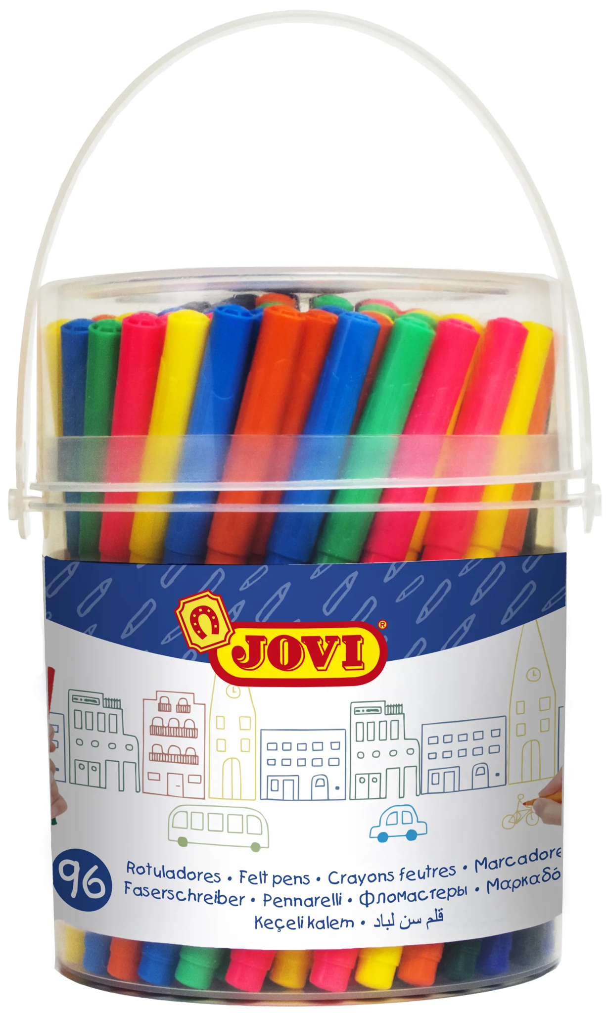 Flomasteriai JOVI Tube, 96 vnt.