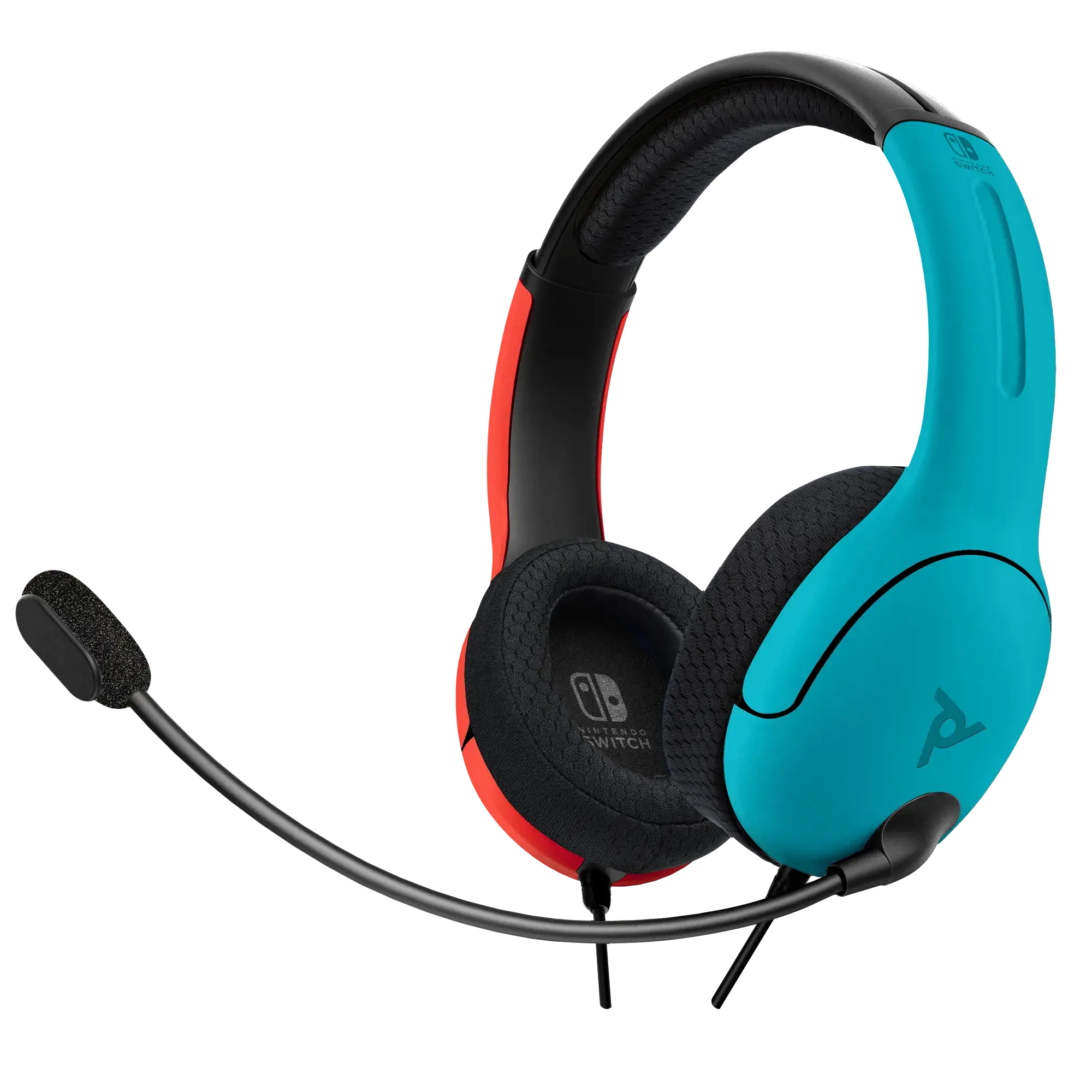 PDP Officially Licensed LVL 40 stereo headset (Switch and Switch Lite compatible), Wired, Gaming, 200 g, Headset, Black, Blue, Red