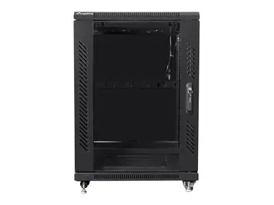 LANBERG FF01-6615-12B "Lanberg" laisvai pastatoma spinta 19, surenkama plokščia pakuote 15U/600x600 mm, juoda