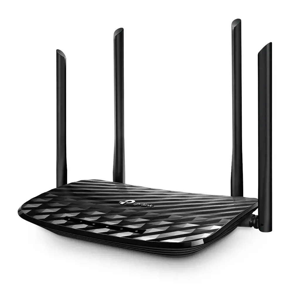 TP-Link AC1200, "Wi-Fi 5" (802.11ac), dviejų dažnių (2,4 GHz / 5 GHz), Ethernet LAN, juodas, stalinis maršrutizatorius